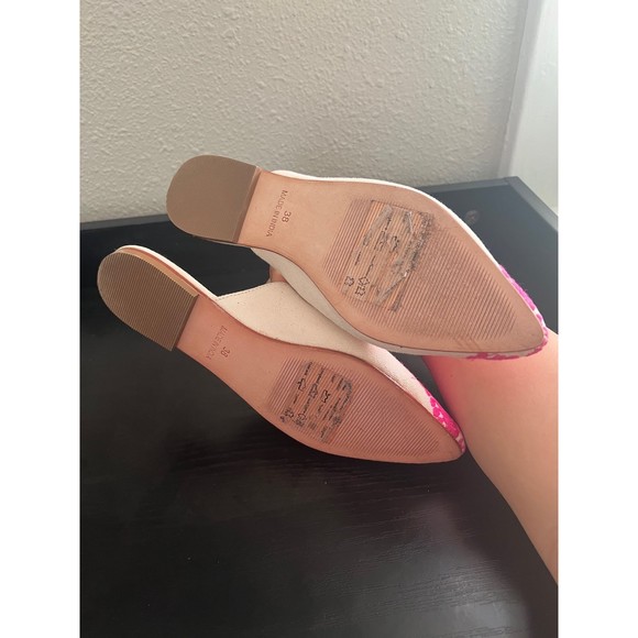 Anthropologie Pompom Embroidered Mule Slides - Picture 4 of 6